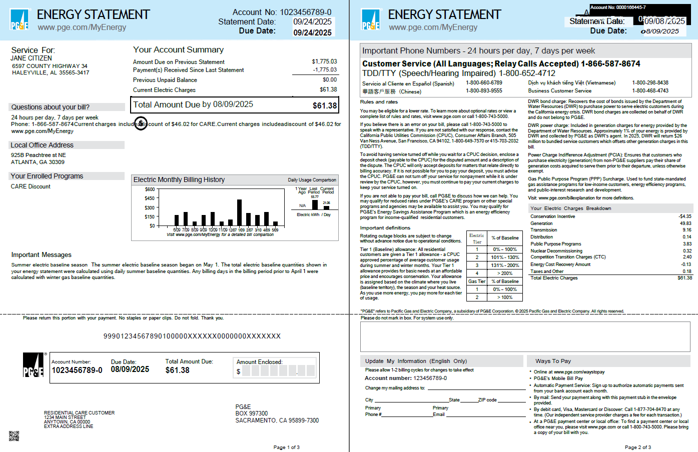  Minol USA business utility bill 